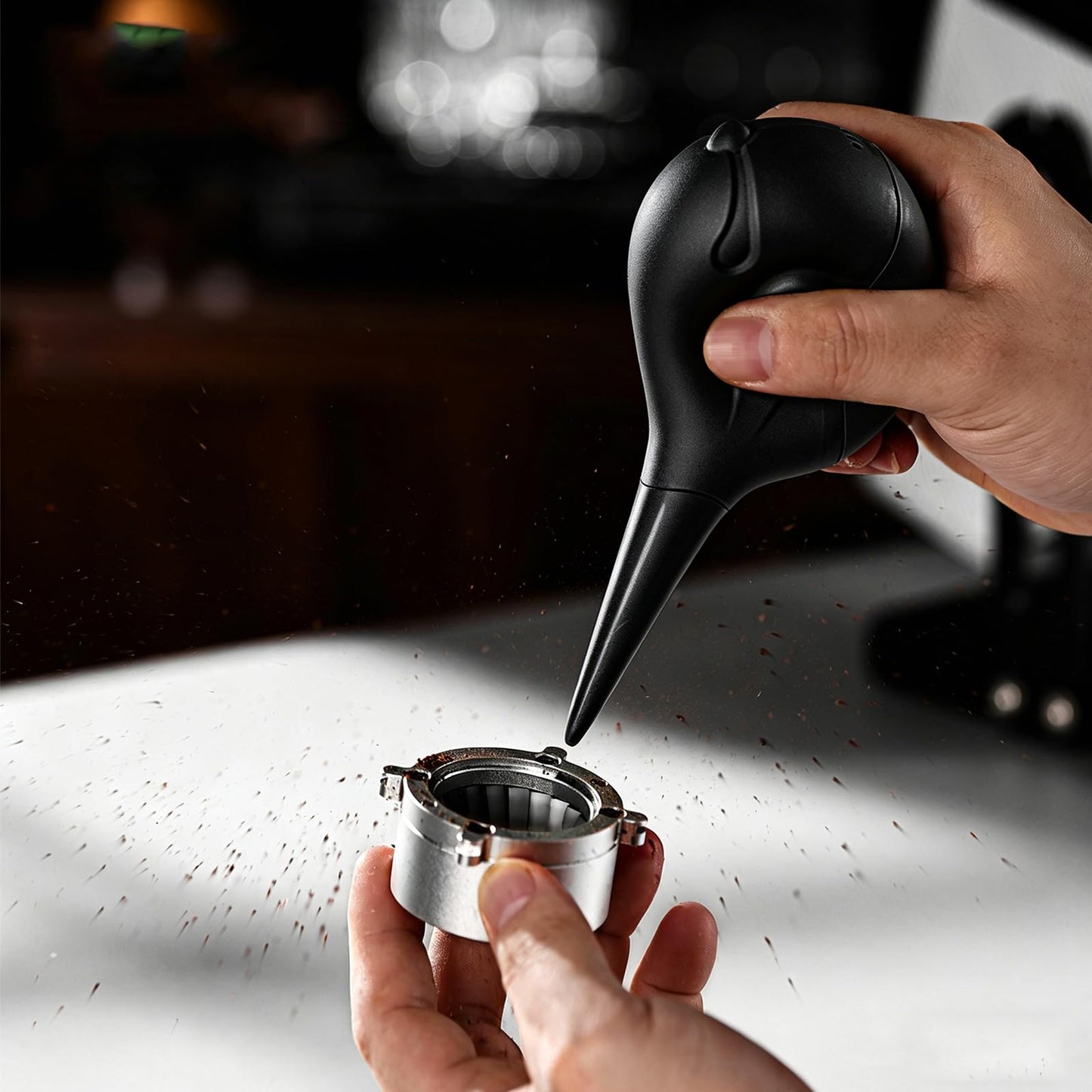 Coffee Grinder Cleaning Kit with Dual Brush & Blower