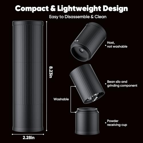Portable USB Burr Coffee Grinder