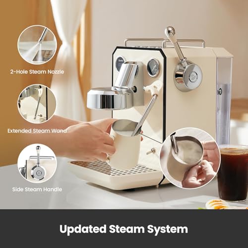Espresso Machine & Coffee Grinder Bundle Set