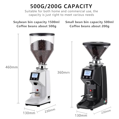 Commercial Burr Coffee Grinder with Digital Timer