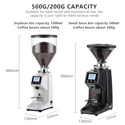 Commercial Burr Coffee Grinder with Digital Timer
