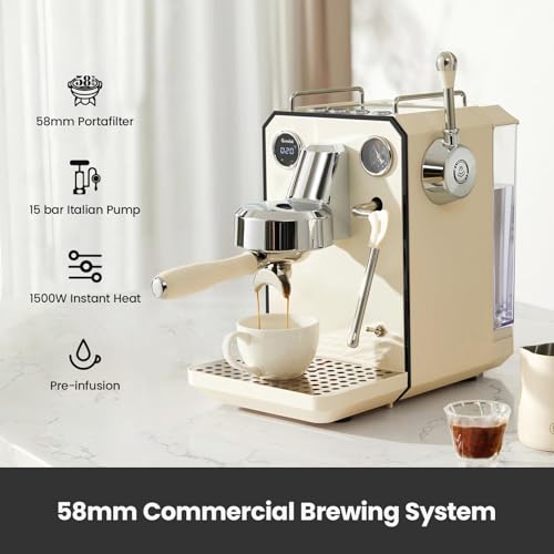 Espresso Machine & Coffee Grinder Bundle Set