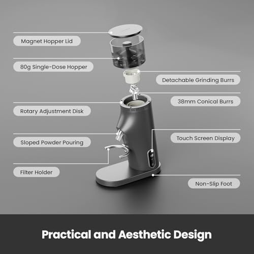 Gemilai Conical Burr Coffee Grinder Electric,Coffee Bean Grinder