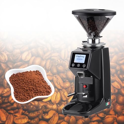 Commercial Burr Coffee Grinder with Digital Timer