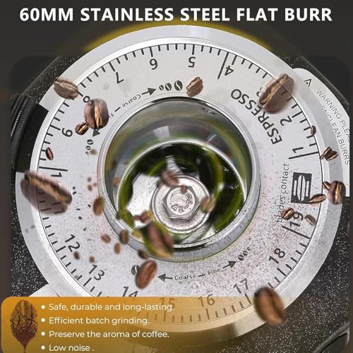Commercial Burr Coffee Grinder with Digital Timer