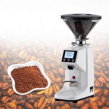 Commercial Burr Coffee Grinder with Digital Timer