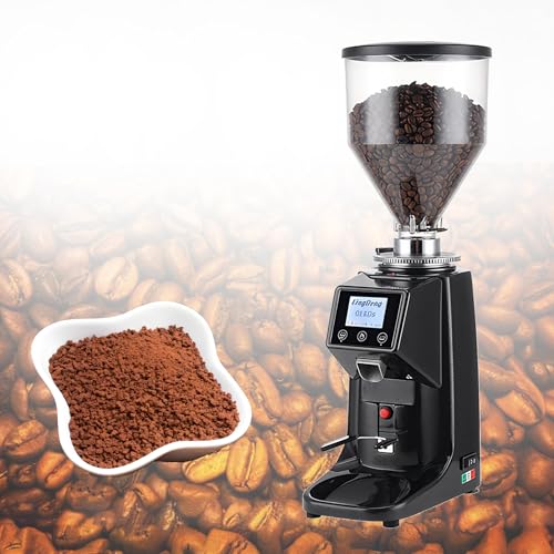 Commercial Burr Coffee Grinder with Digital Timer