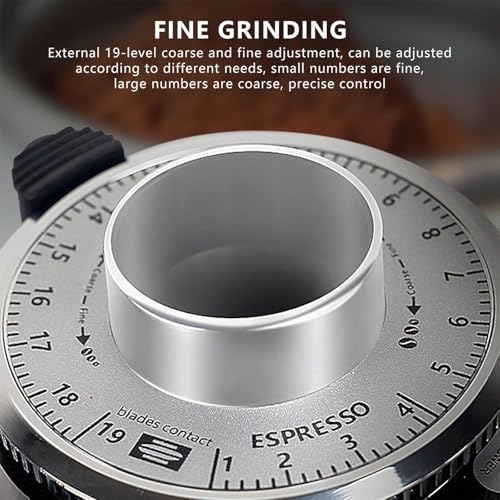 Commercial Burr Coffee Grinder with Digital Timer