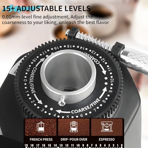 Electric Burr Coffee Grinder with 19 Grind Settings