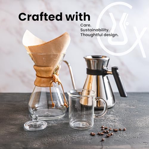 Automatic Pour Over Coffee Maker with Glass Carafe