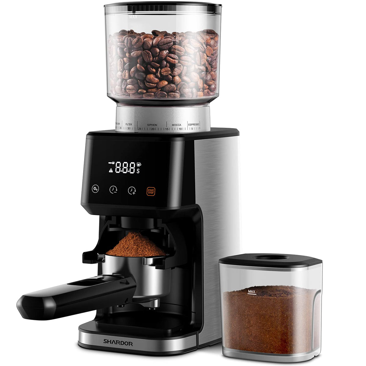 Conical Burr Coffee Grinder with 51 Grind Settings