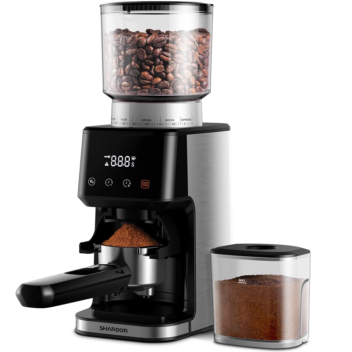 Conical Burr Coffee Grinder with 51 Grind Settings