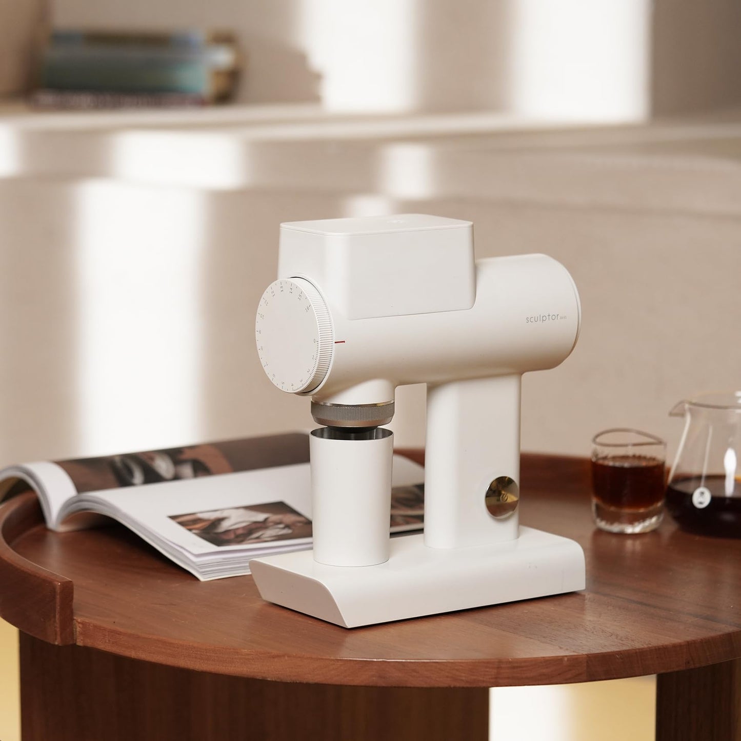 Electric Flat Burr Coffee Grinder