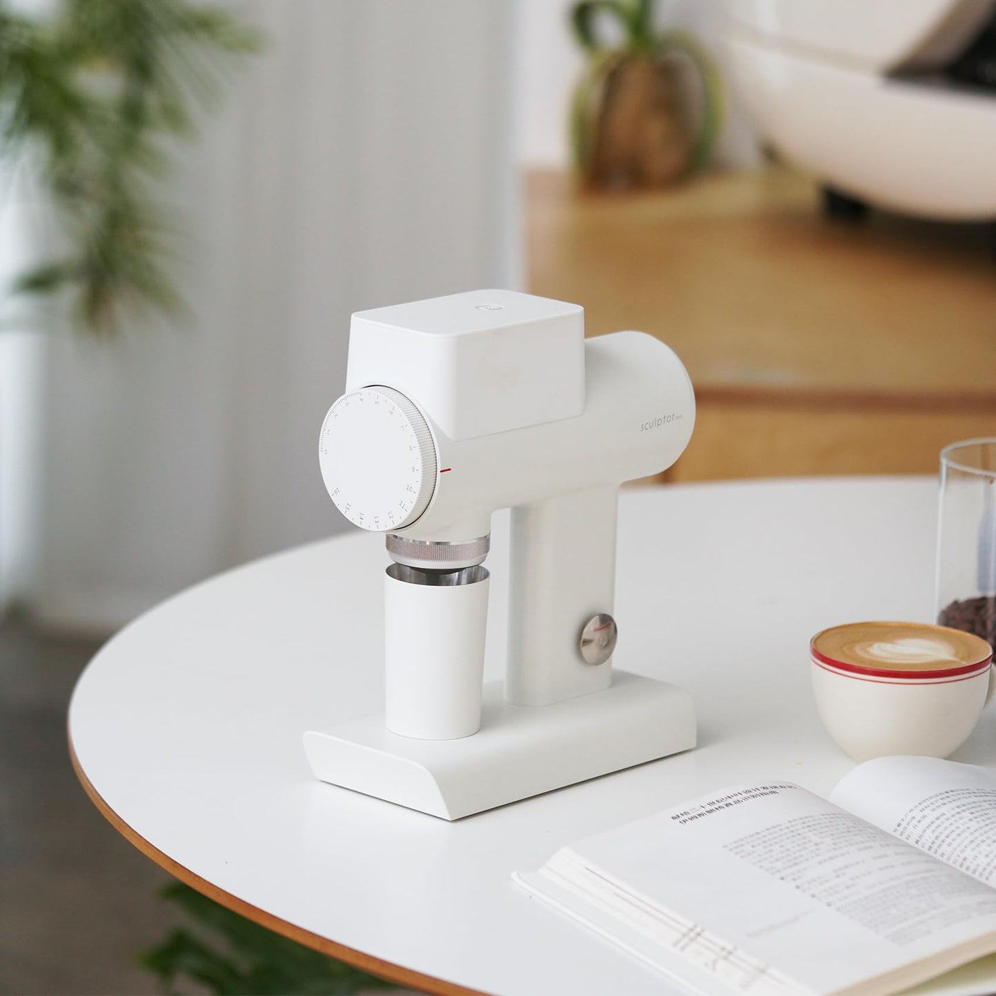 Electric Flat Burr Coffee Grinder