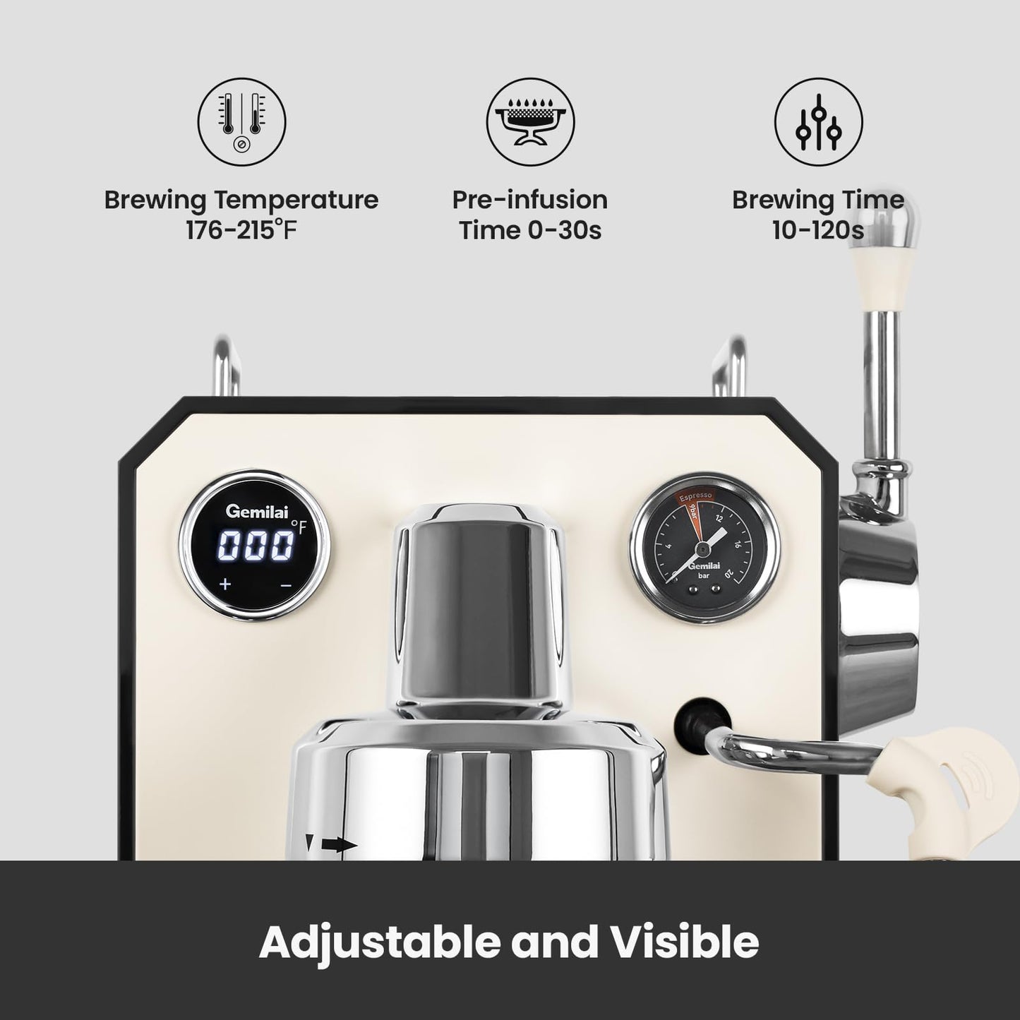 Espresso Machine & Coffee Grinder Bundle Set