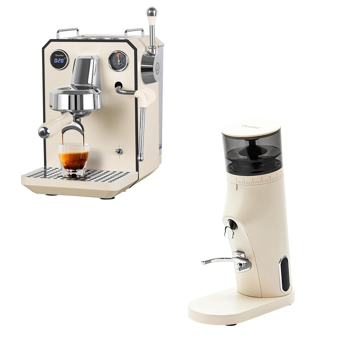 Espresso Machine & Coffee Grinder Bundle Set