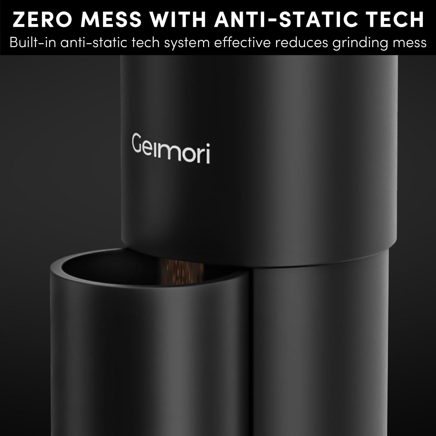 Portable Electric Burr Coffee Grinder with Stepless Grind
