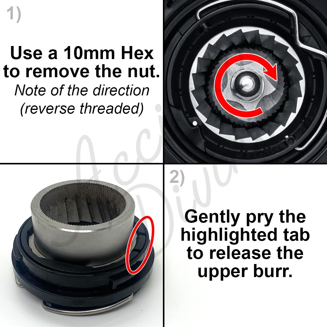 Precision Conical Burr Set for Espresso Coffee Grinders