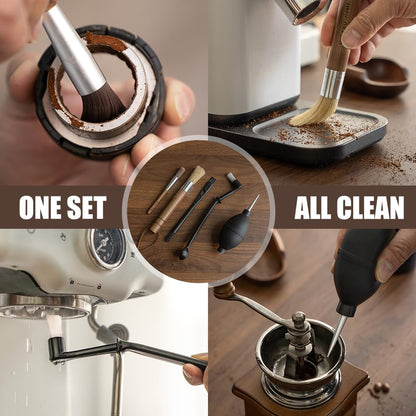Coffee Grinder Cleaning Kit with Air Blower Set