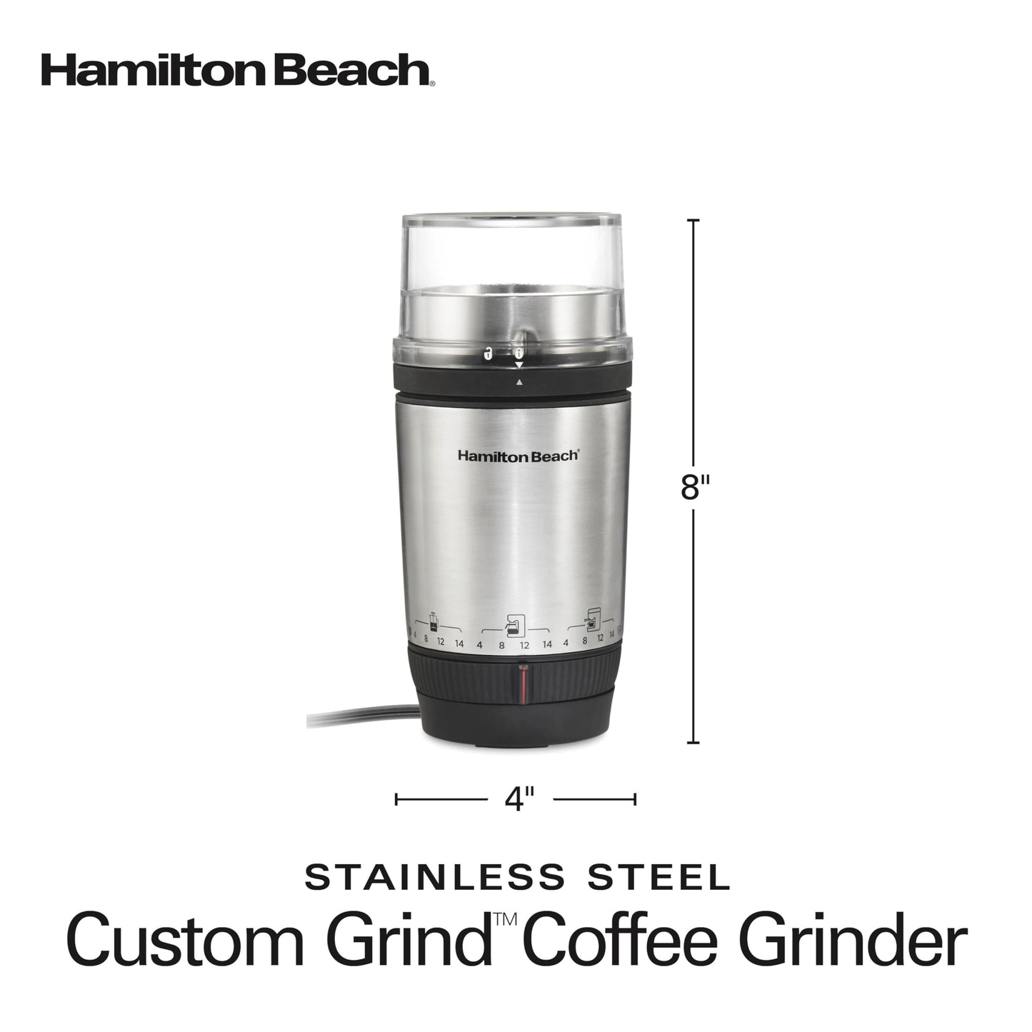 Electric Coffee Grinder with Removable Bowl