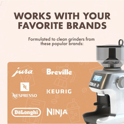 Coffee Grinder Cleaning Tablets 430g Food-Safe Formula