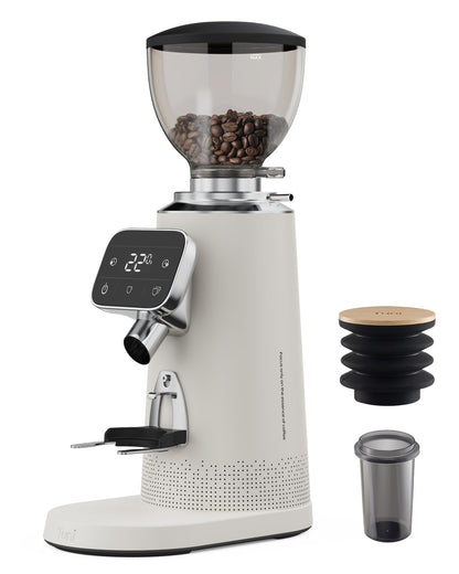 64mm Flat Burr Coffee Grinder with 100 Grind Settings