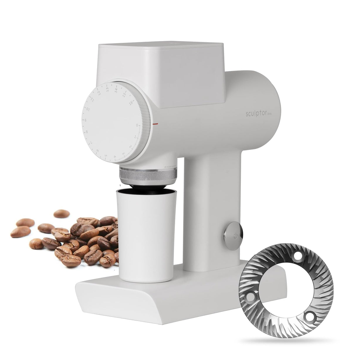 Electric Flat Burr Coffee Grinder
