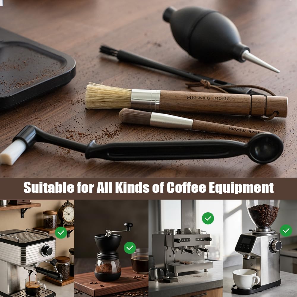 Coffee Grinder Cleaning Kit with Air Blower Set