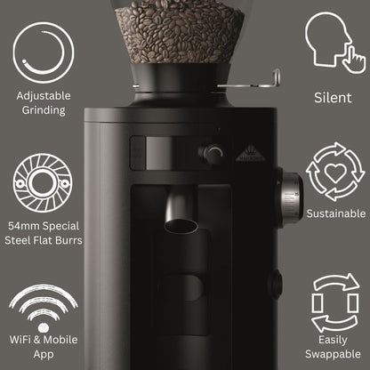 Allround Electric Burr Coffee Grinder with Stepless Grind