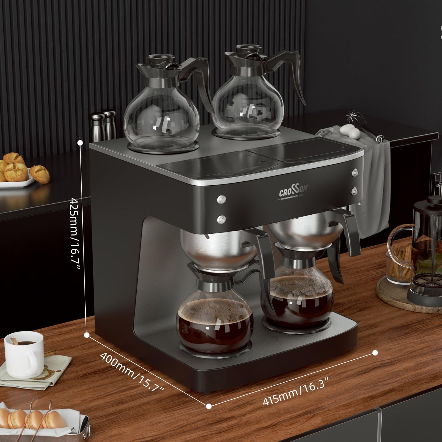 12-Cup Commercial Pour Over Coffee Maker