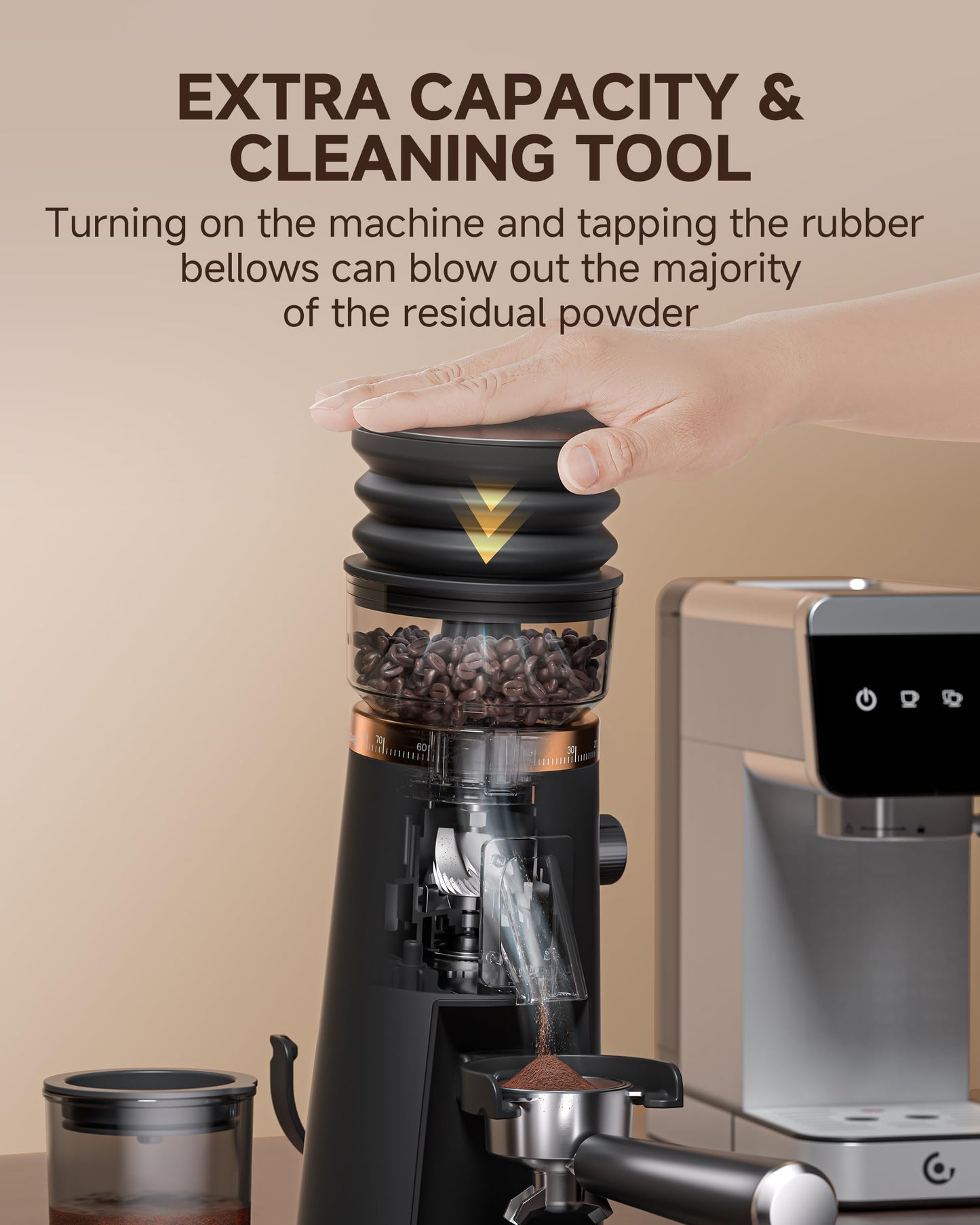 Single Dose Coffee Grinder with 40mm Burrs
