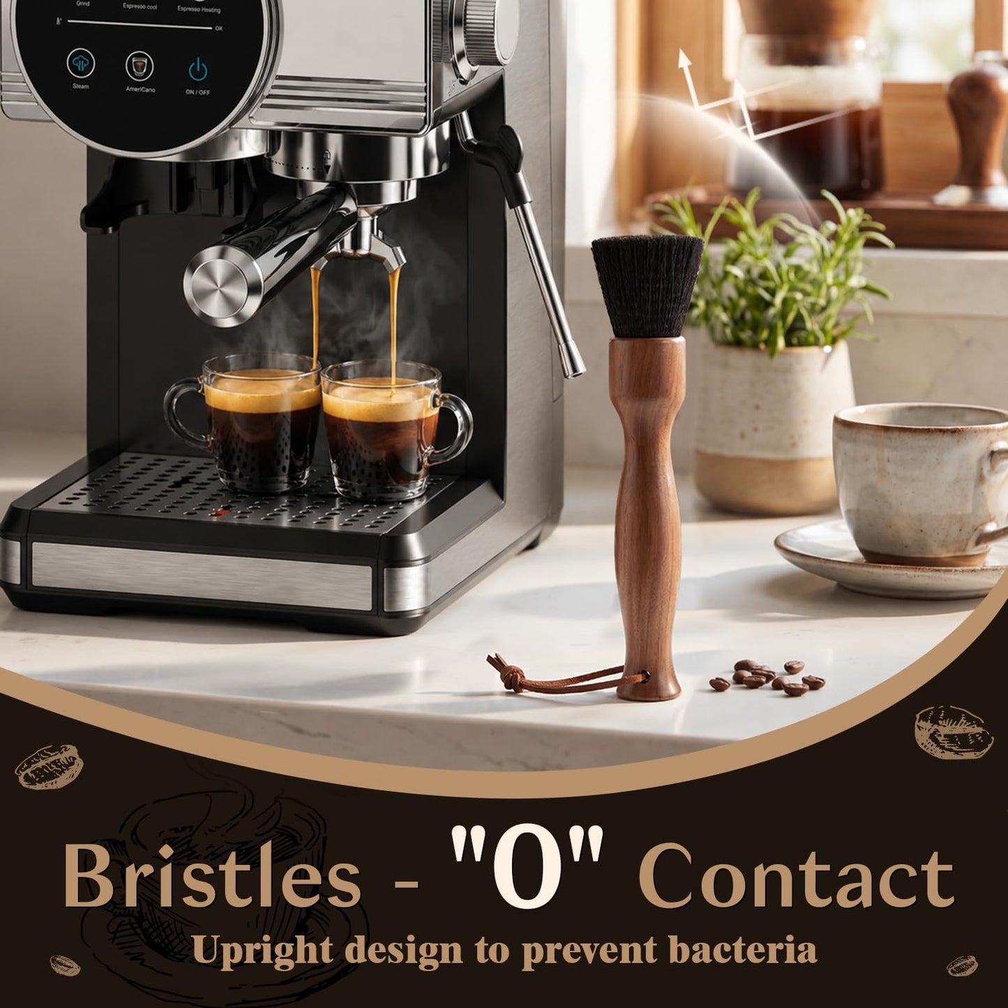 Belongtous Coffee Grinder Cleaning Brush