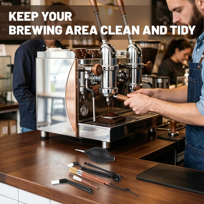 Coffee Grinder Cleaning Kit with 6-Piece Brush Set