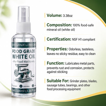 Meat Grinder Cleaning Kit with Food-Grade Lubricant