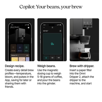 Automatic Drip Coffee Maker with Built-In Grinder