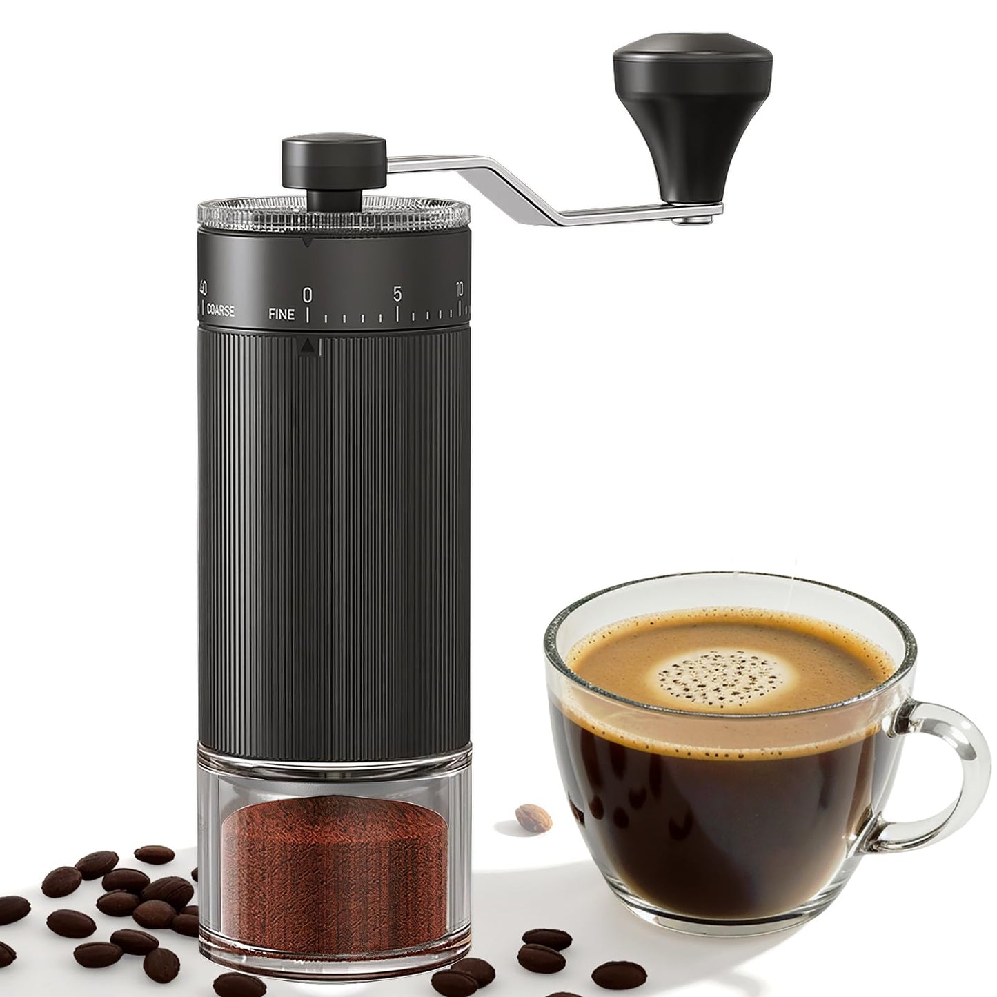Manual Coffee Grinder with 40 Adjustable Settings
