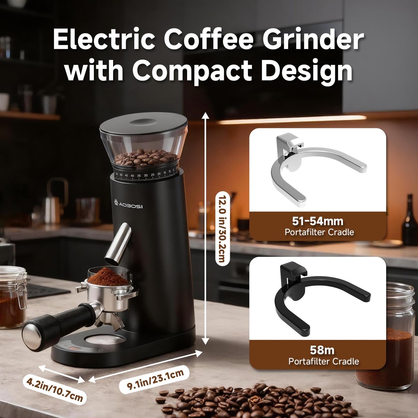 Portable Wireless Burr Coffee Grinder