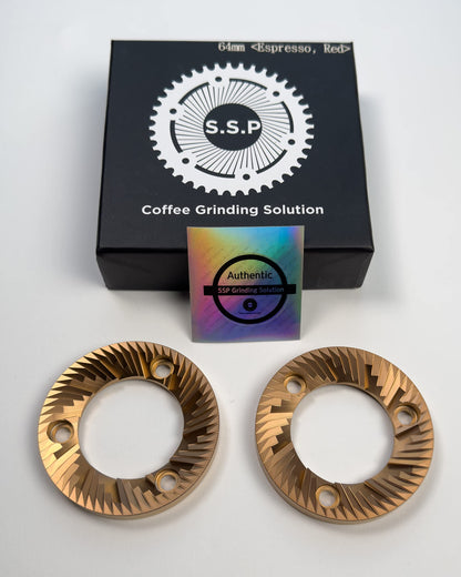 64mm Red Speed Flat Burr Set for Espresso Grinders