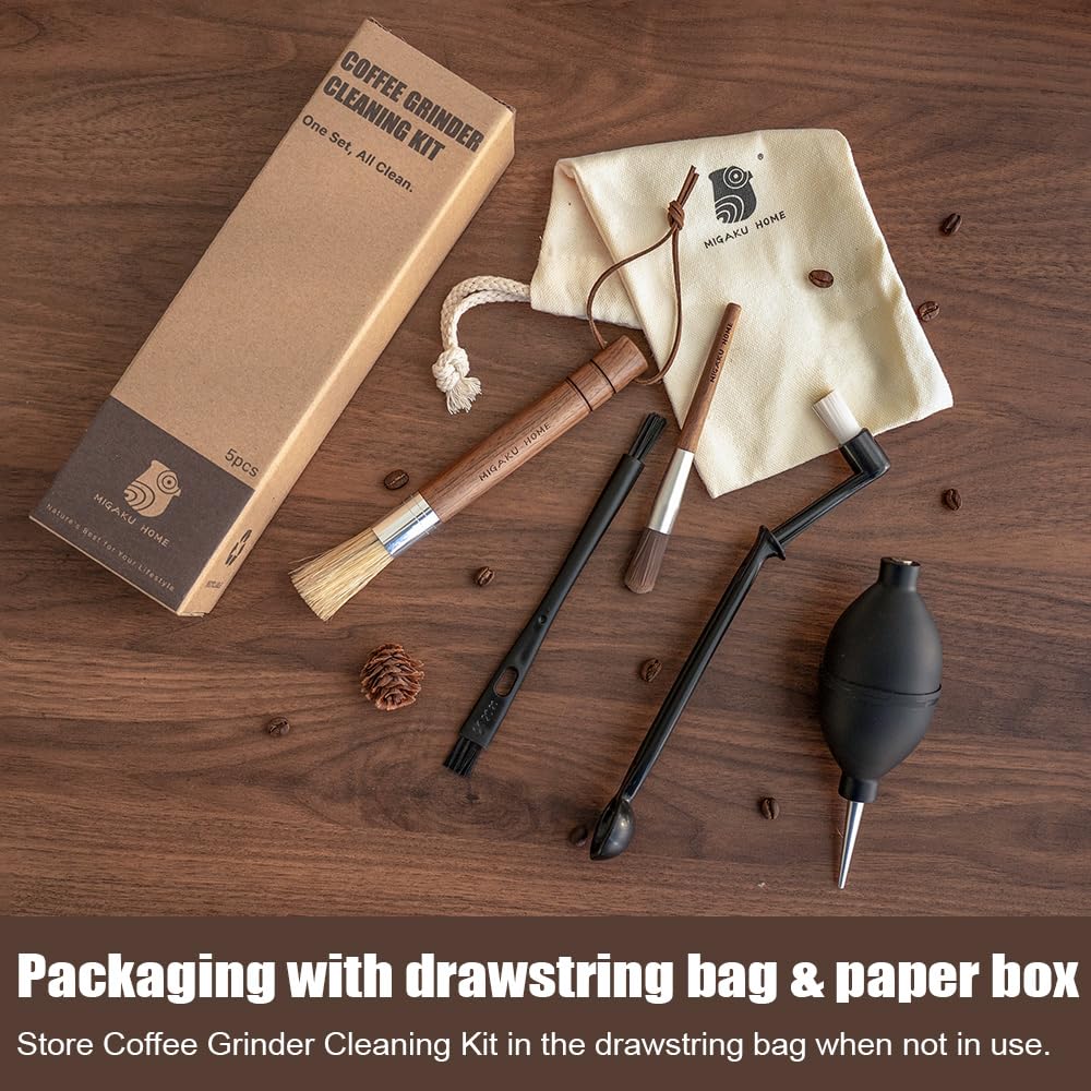 Coffee Grinder Cleaning Kit with Air Blower Set