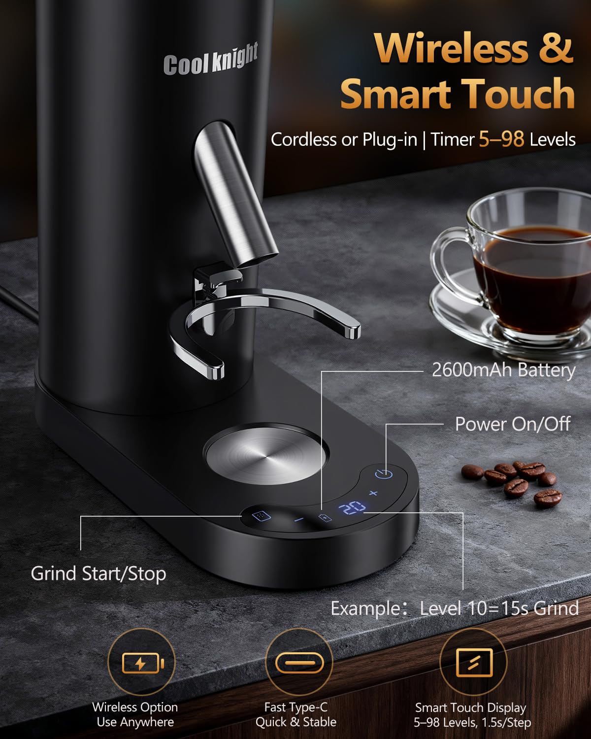 COOL KNIGHT Coffee Grinders