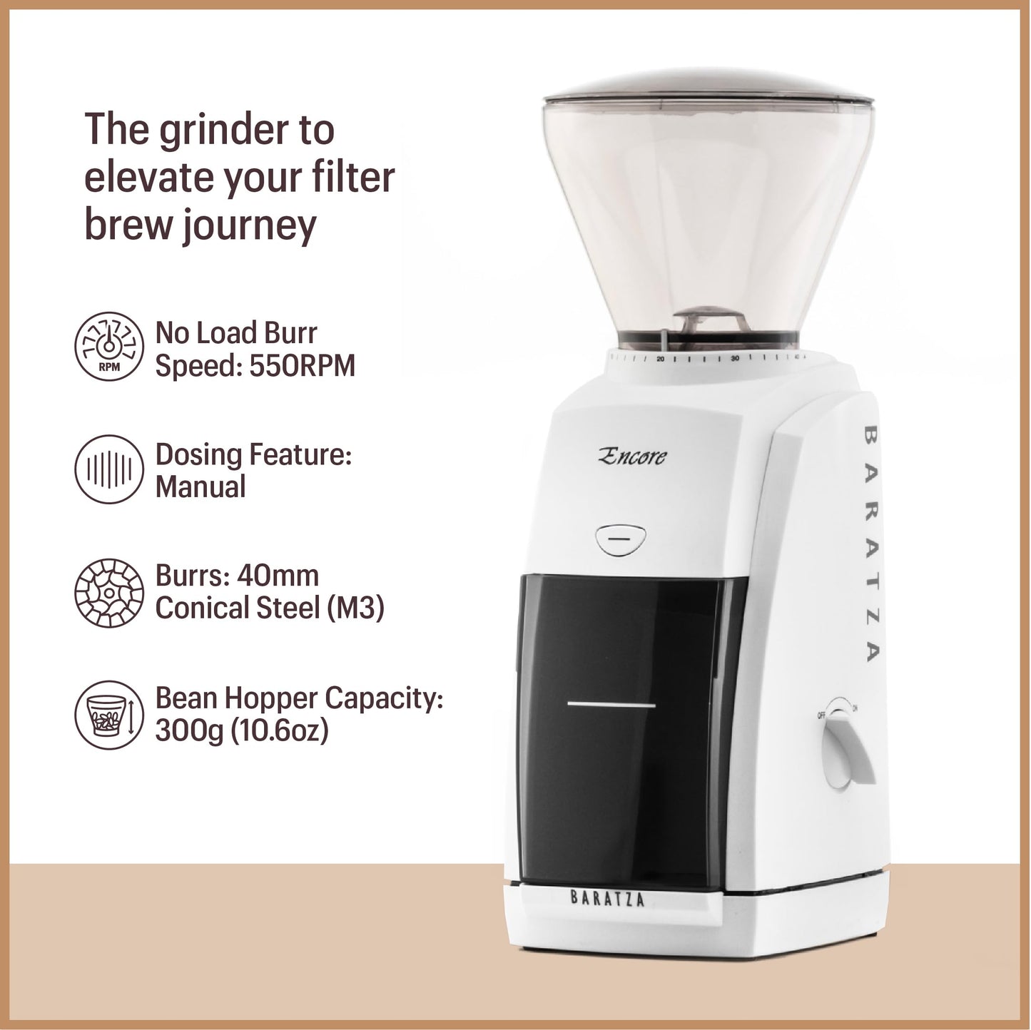 Baratza Encore Conical Burr Coffee Grinder