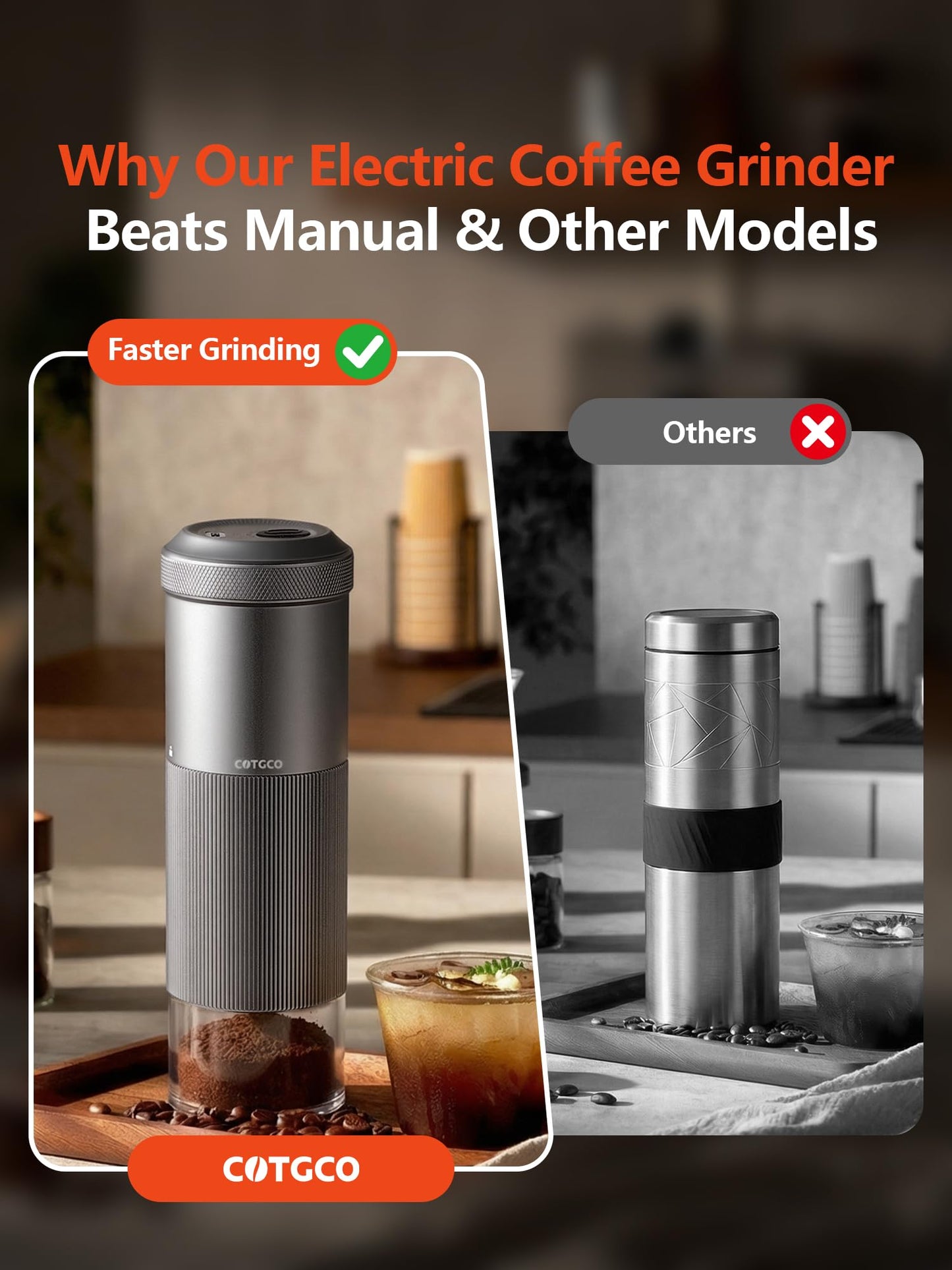 Portable USB Electric Coffee Grinder