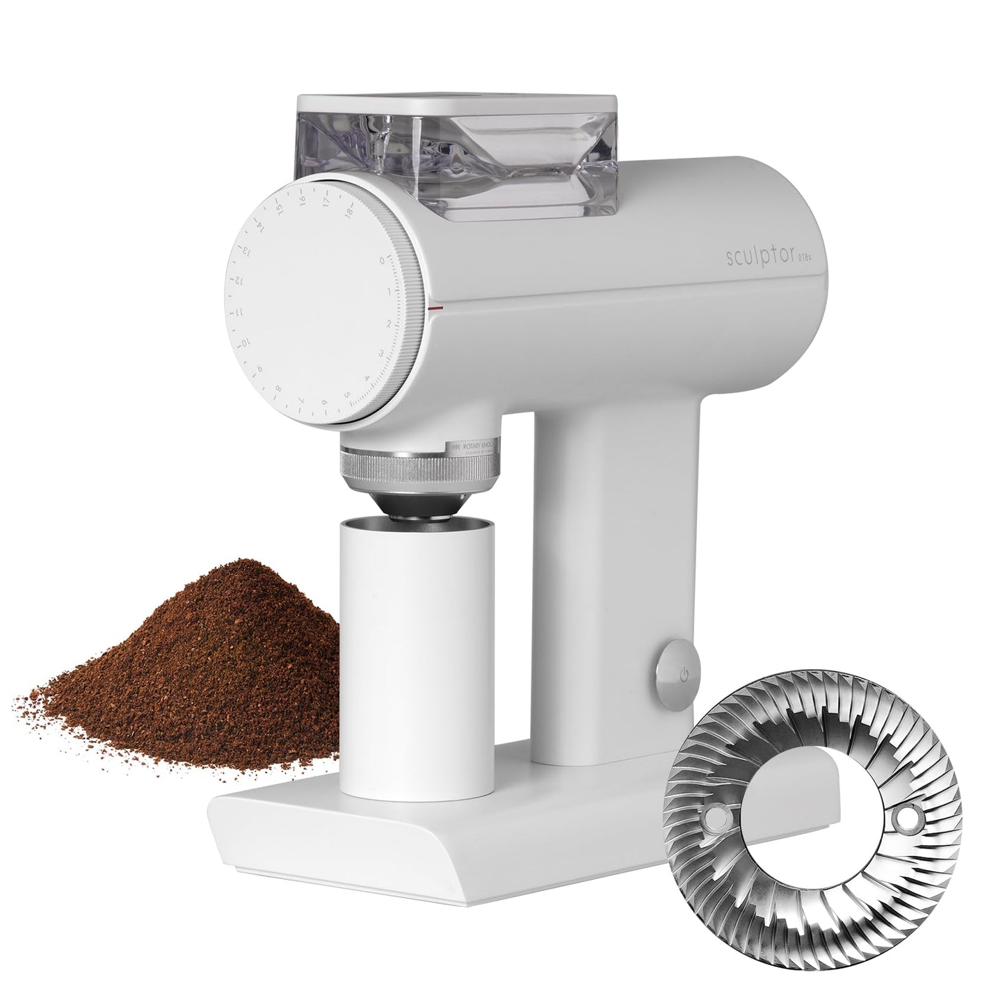 Electric Flat Burr Coffee Grinder