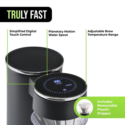 Automatic Pour Over Coffee Maker with Digital Controls