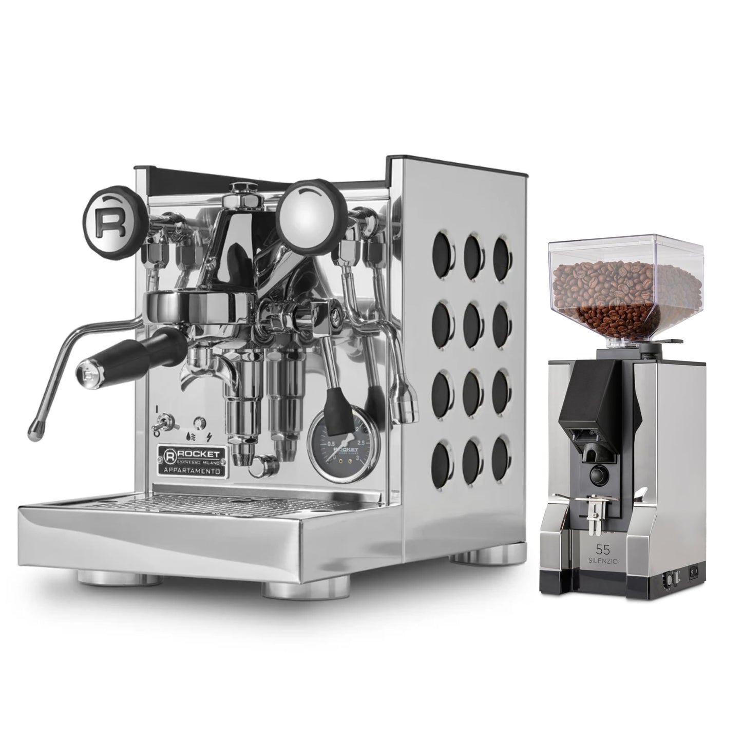 Espresso Machine & Burr Coffee Grinder Bundle