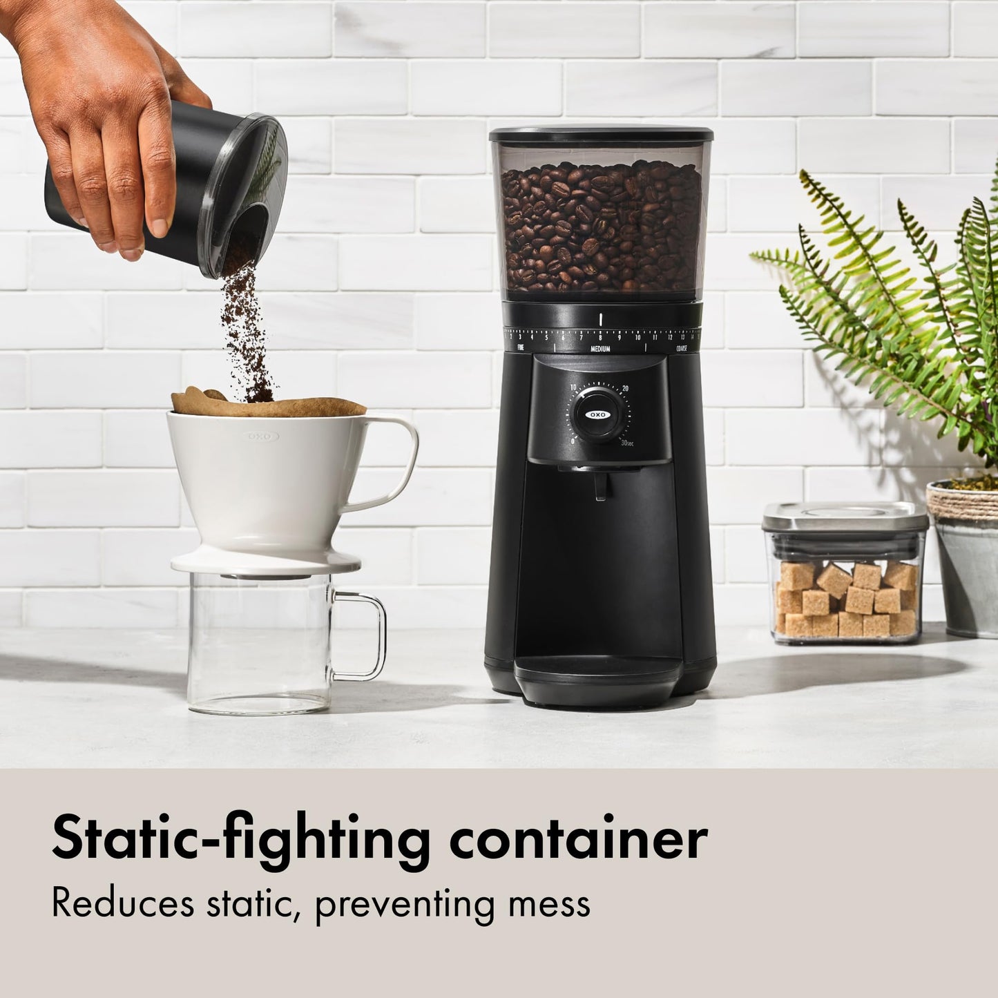 Electric Stainless Steel Burr Coffee Grinder
