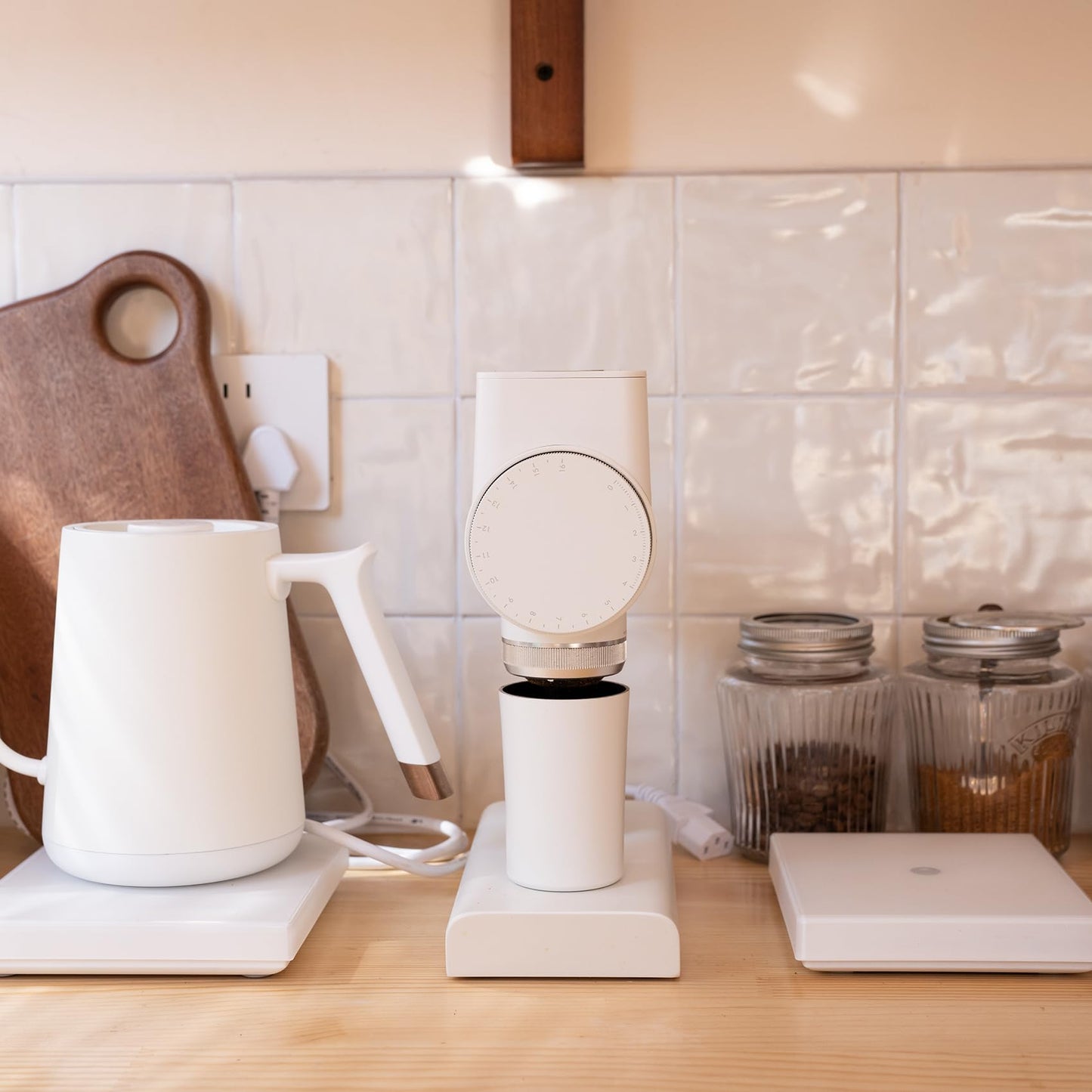 Electric Flat Burr Coffee Grinder