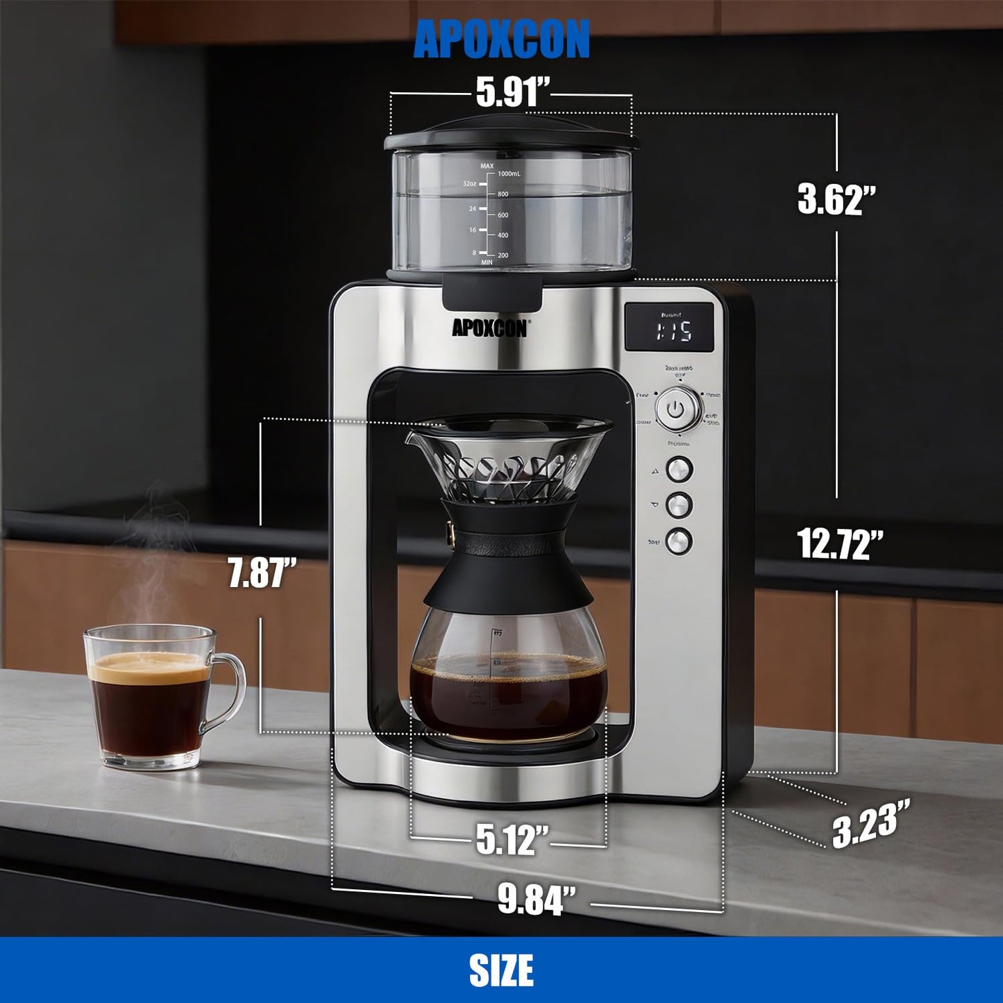 Automatic Drip Coffee Maker for Home Brewing