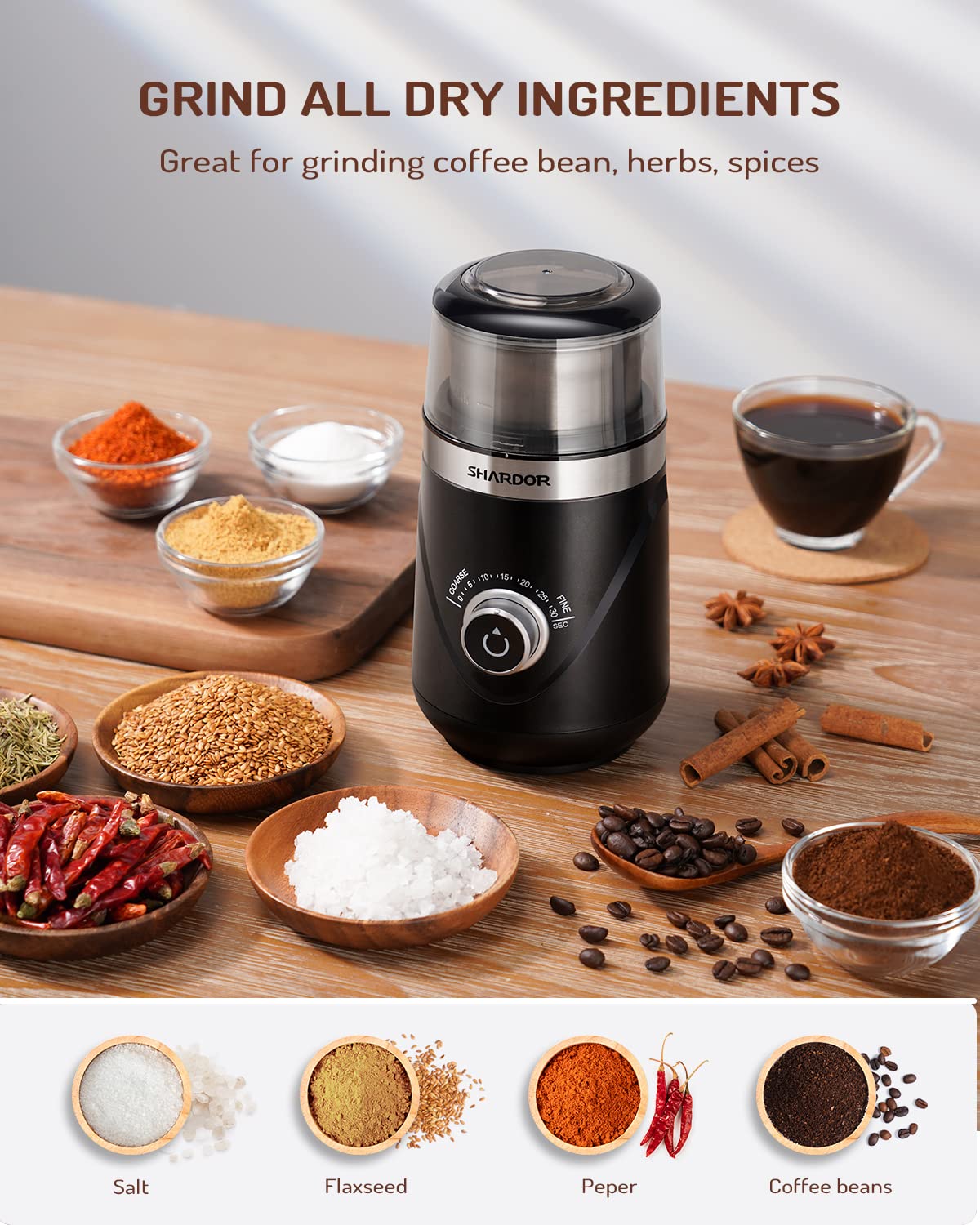 SHARDOR Coffee Grinder Electric Blender