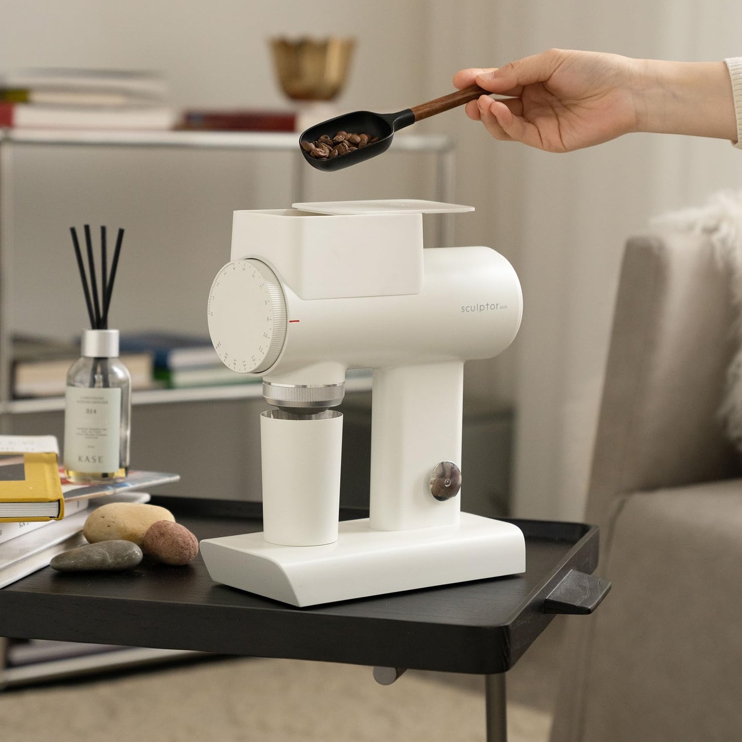Electric Flat Burr Coffee Grinder